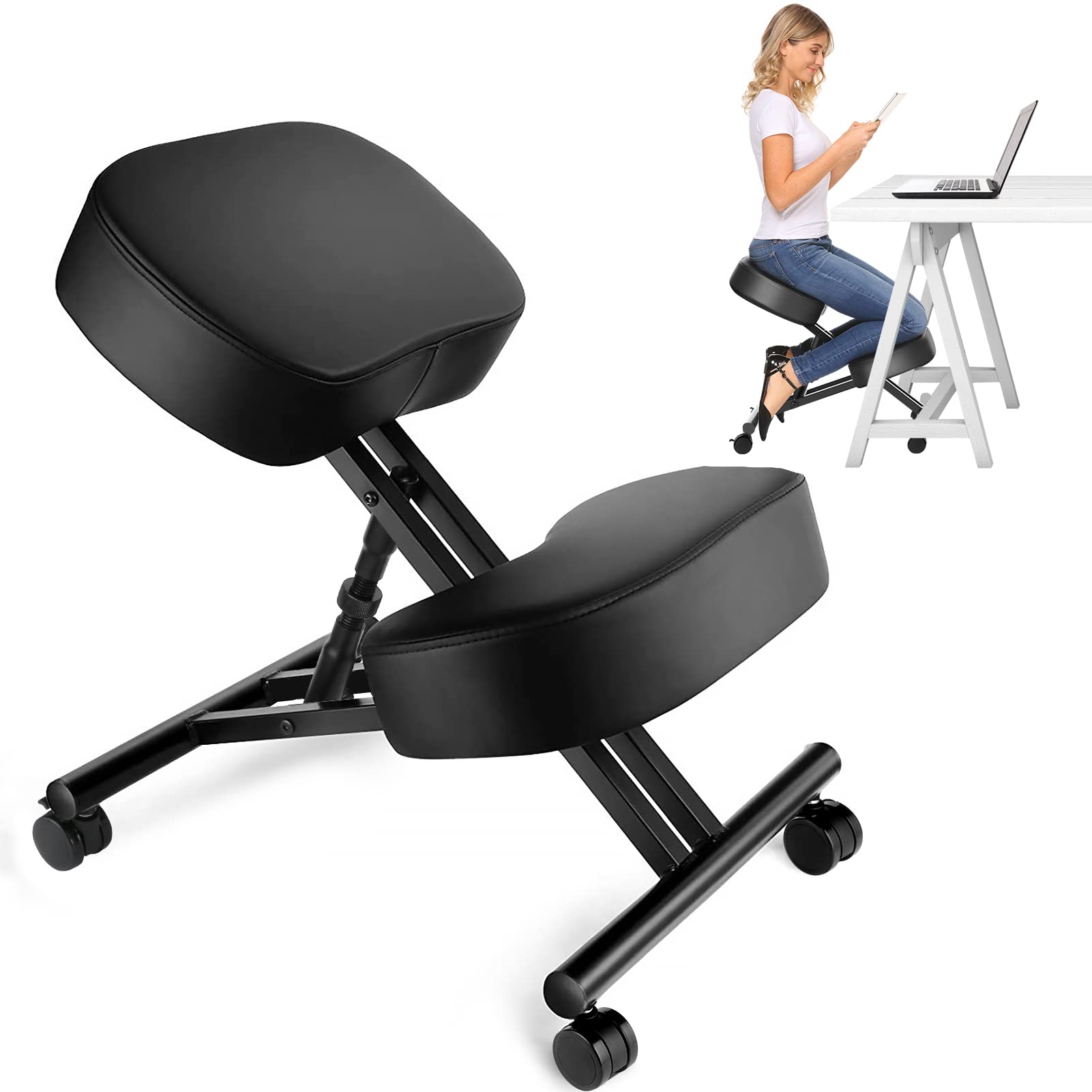 Home Improvement Usa - Kneeling Chair Ergonomic for Office, Adjustable