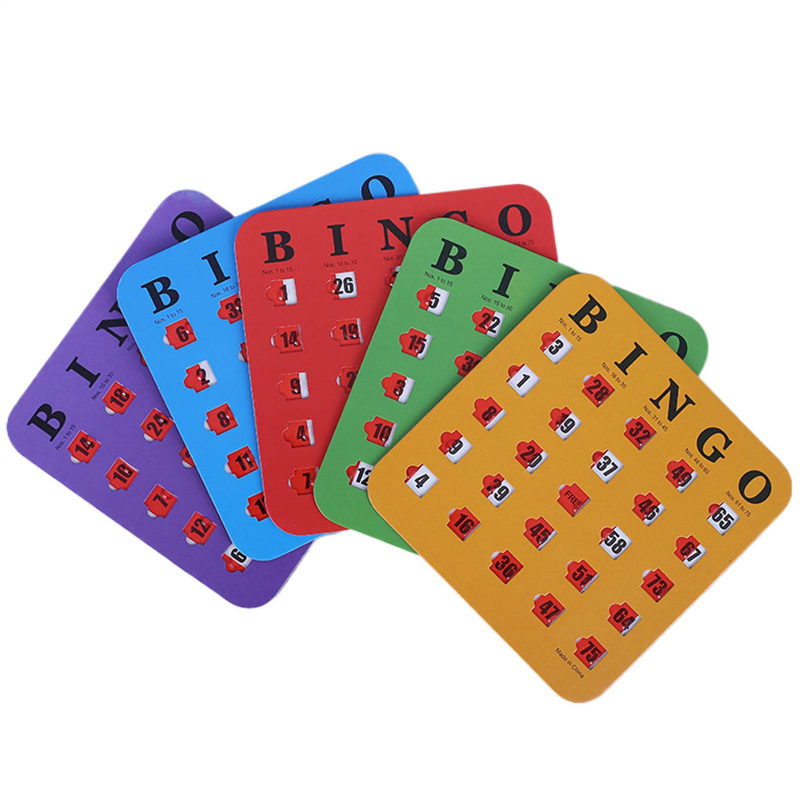 Home Improvement Game - 5pcs Sliding Bingo Game Cards With