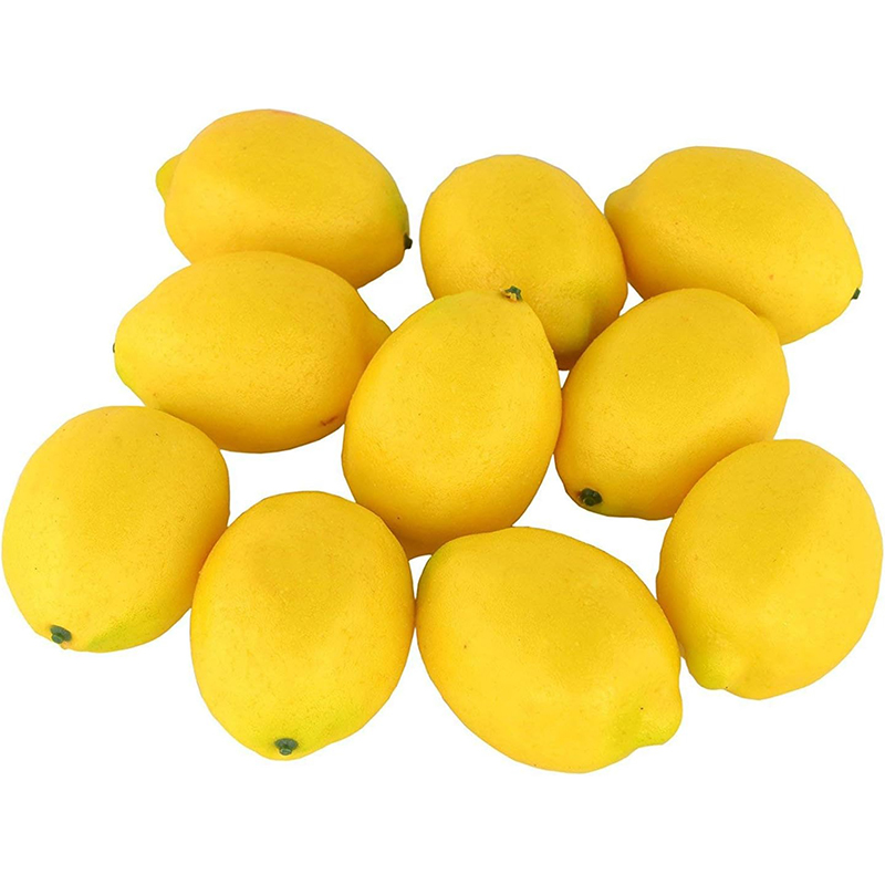Home Improvement Kitchen - 2/5/10Pcs Artificial Lemon Fruit Decoration for