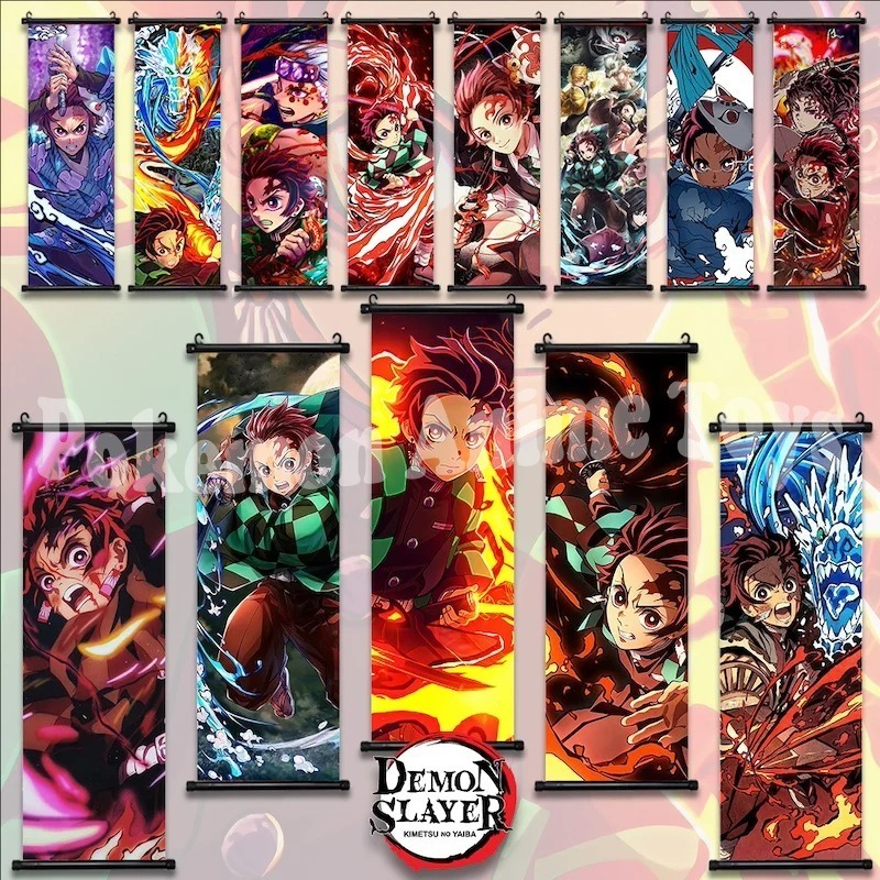 Home Improvement Tv Show - Demon Slayer Kamado Tanjirou Scroll Canvas