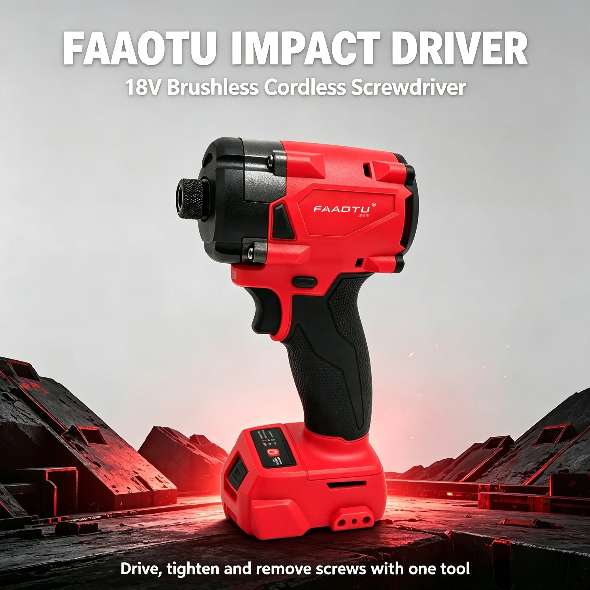 Home Improvement Usa - FAAOTU 18V Cordless Electric Screwdriver, Powerful