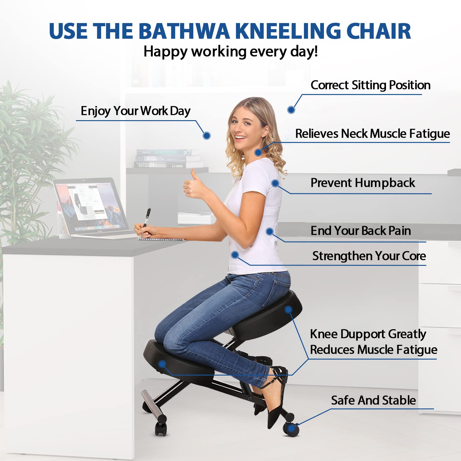 Kneeling Chair Ergonomic for O - огляд і ціна Home Improvement Usa