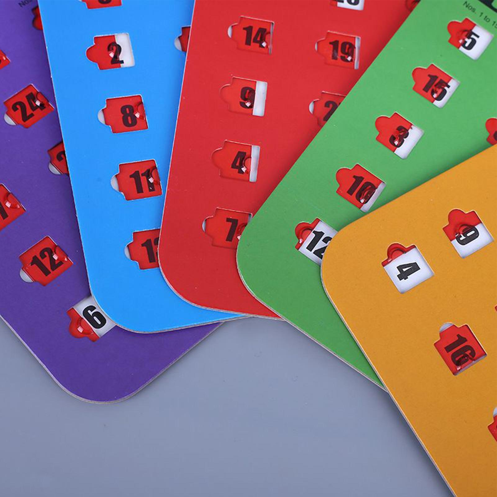 5pcs Sliding Bingo Game Cards  - огляд і ціна Home Improvement Game