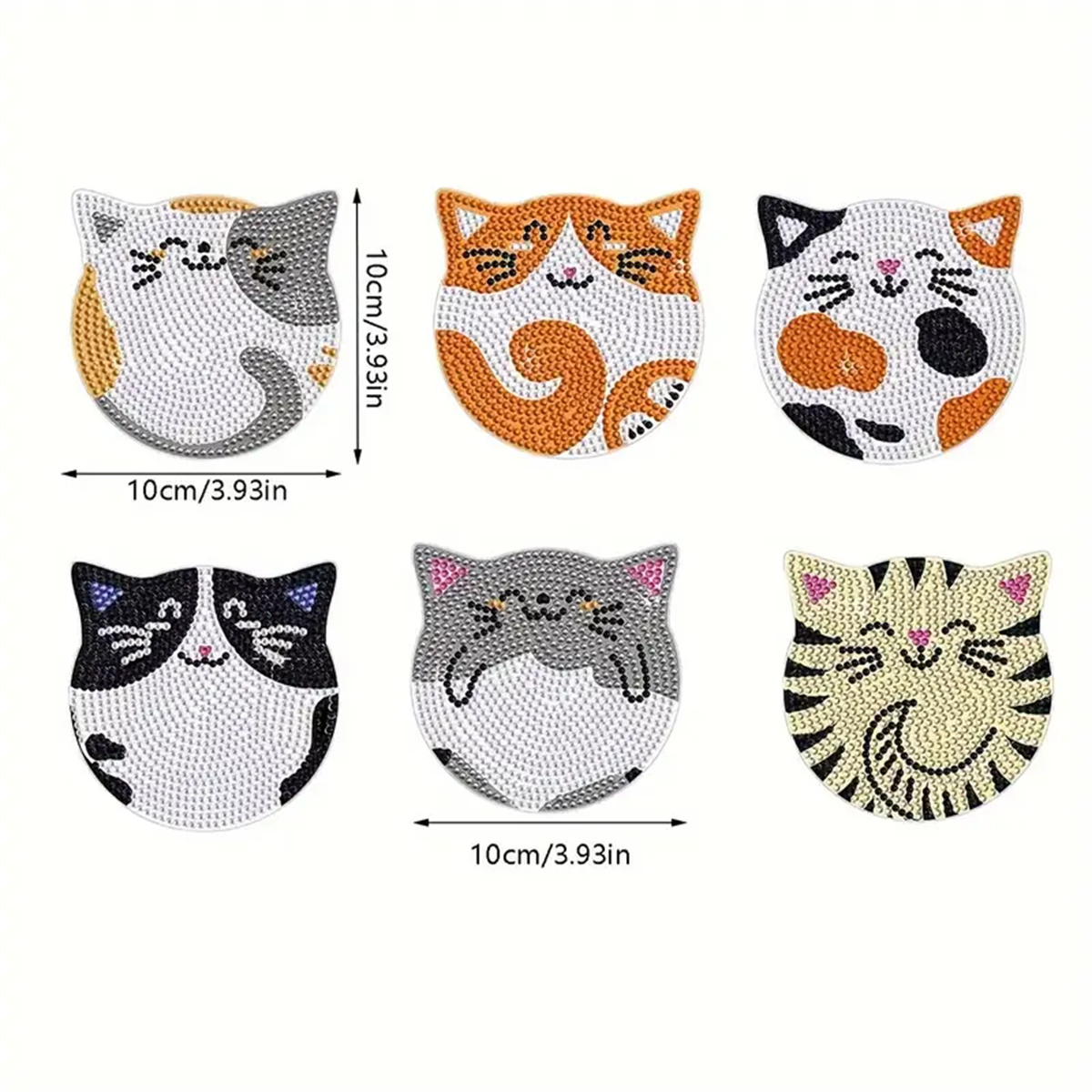 6 Pieces/set DIY Cat Rhineston - огляд і ціна Home Improvement Kitchen