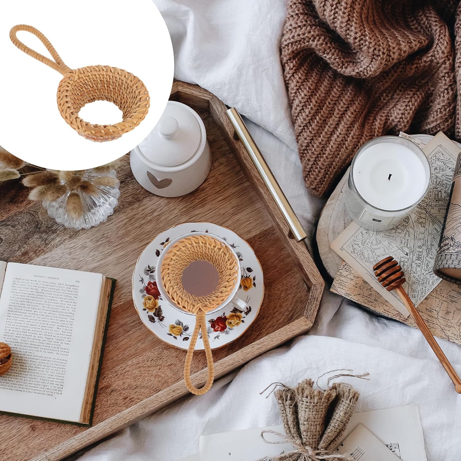 Rattan Tea Strainer Handmade T - огляд і ціна Home Improvement Kitchen